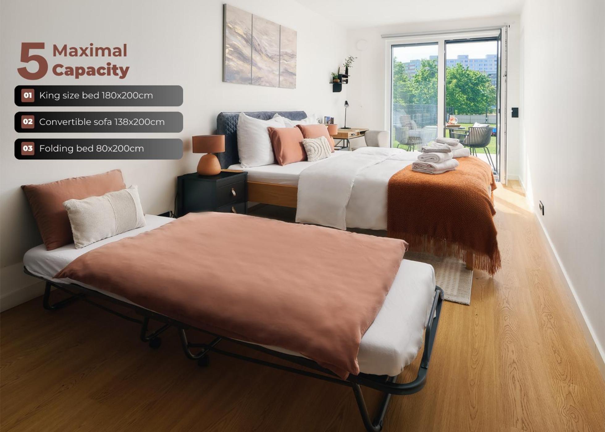 Beta Home - Garage, Air Condition, Garden, At Metro 프라하 외부 사진